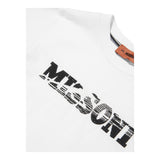 Missoni Crew Neck T-Shirt Solid Color With Print White For Boys