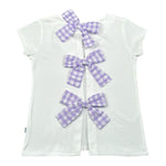 Magil T-Shirt Tinta Unita con Fiocchi per Neonata HN26121N BIANCO MAGIL 