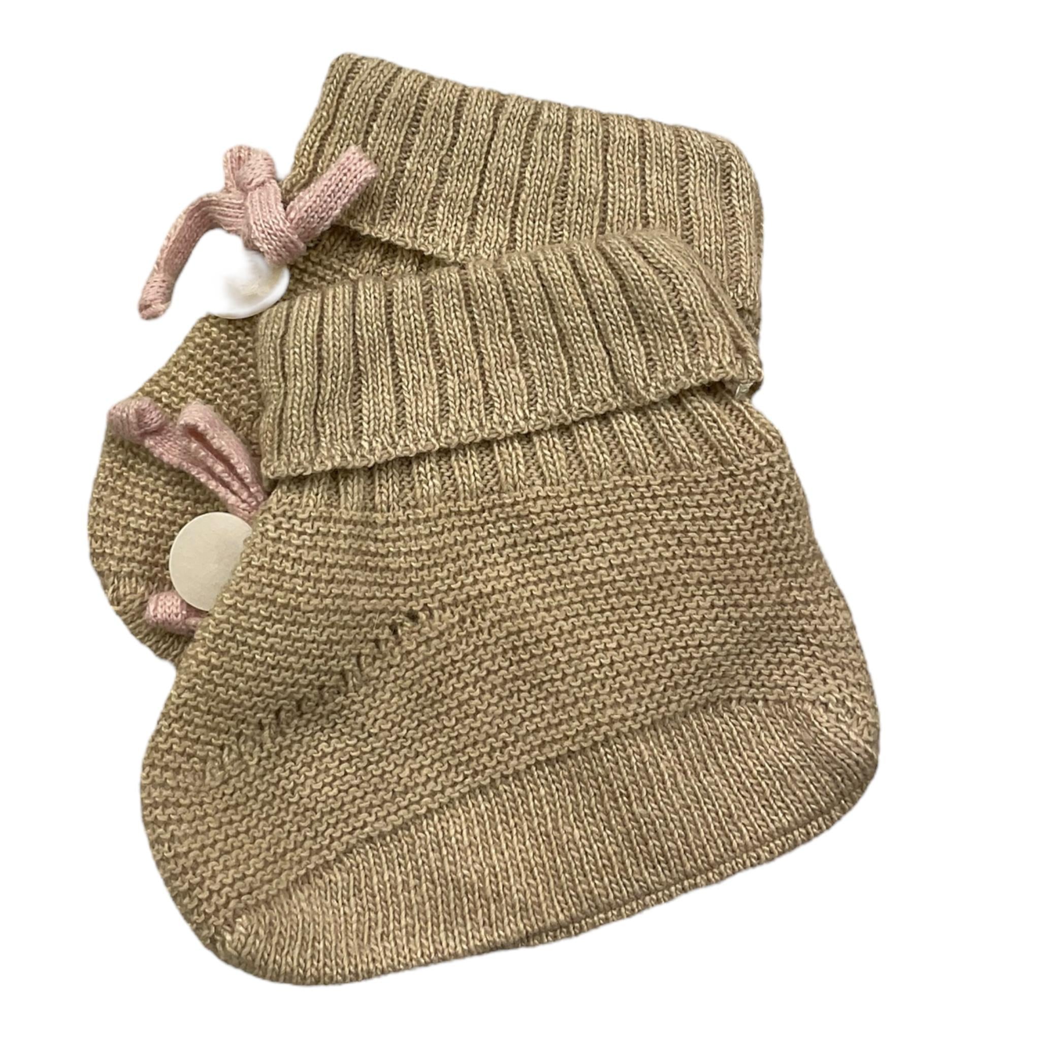 LE BEBE' babbucce tint unita con fiocco Beige per Neonata LBG5978 BEIGE LE BEBE' 