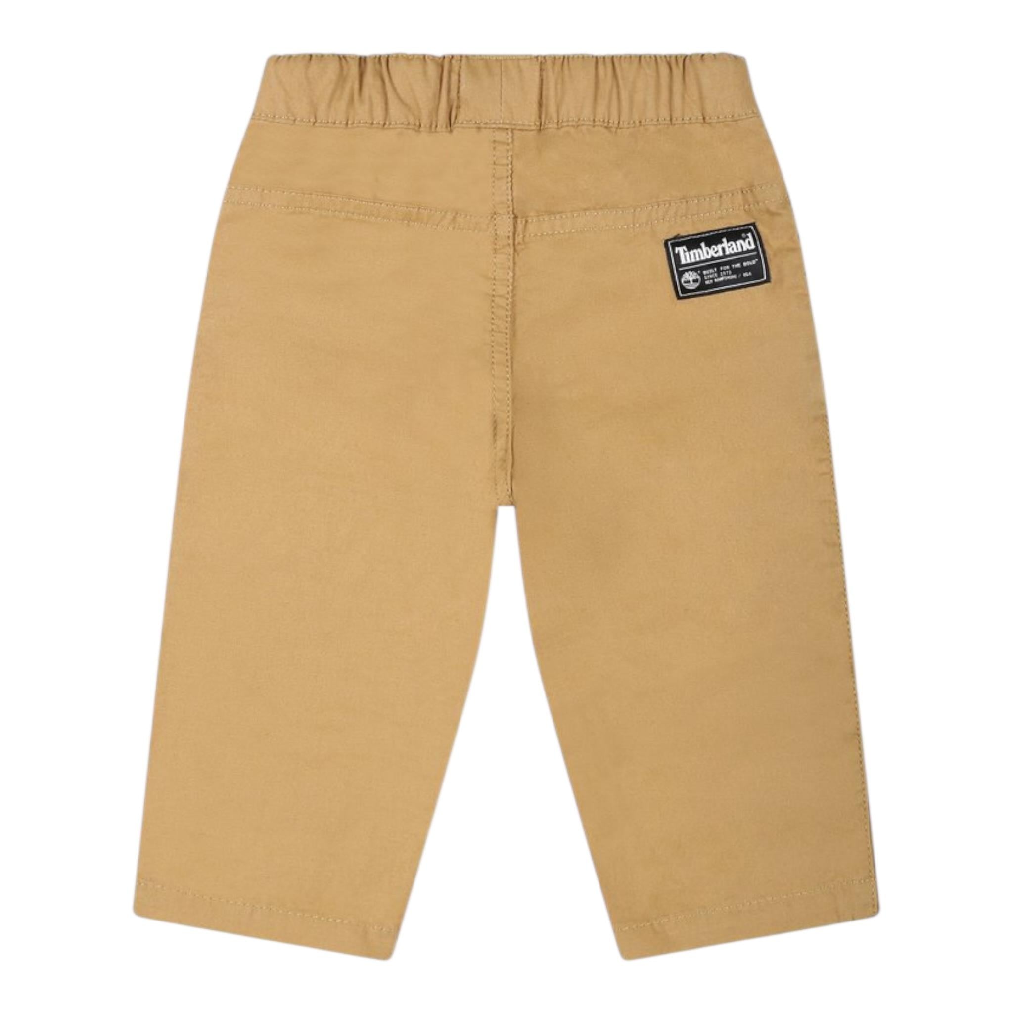 Timberland Pantalone Tinta Unita con Elastico In Vita per Bambino T60499X CAMMELLO TIMBERLAND 