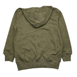 Yours Green Solid Color Zip Up Hoodie For Boys