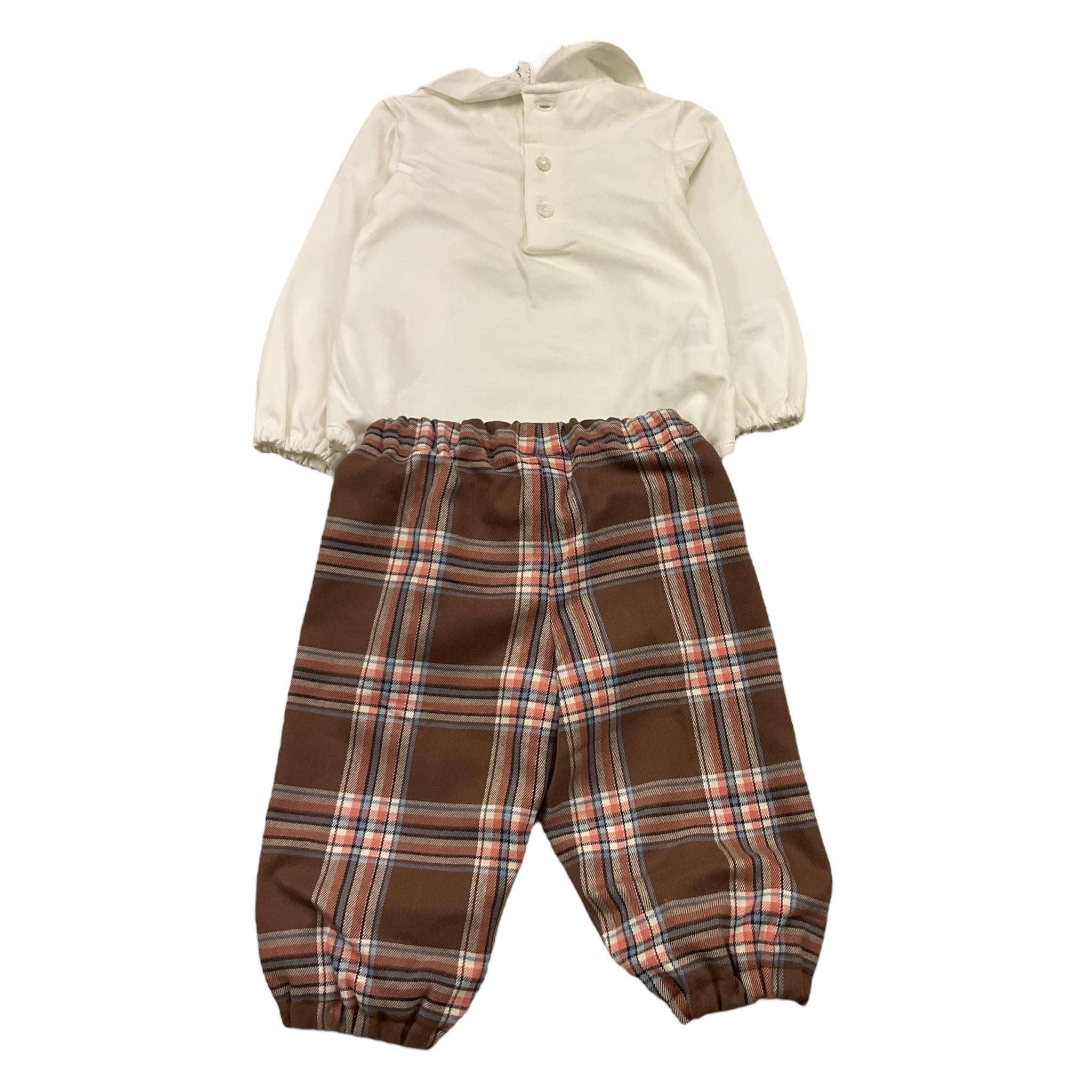 MALVI & CO completo 2 pezzi body-pantalone Bianco per Neonato F24N126BDJJ BIANCO MALVI & CO 