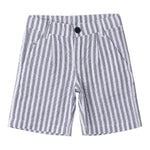 Sarabanda Bermuda Bicolore con Fantasia A Righe per Neonato 0B152N BIANCO/GRIGIO SARABANDA 