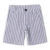 Sarabanda Bermuda Bicolore con Fantasia A Righe per Neonato 0B152N BIANCO/GRIGIO SARABANDA 