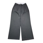 LU LU BY MISS GRANT pantalone tinta unita con elastico in vita modello a palazzo Nero per Bambina LL2997 NERO LU LU BY MISS GRANT 