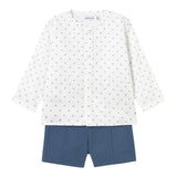 Mayoral Completo 2 Pezzi Camicia-Bermuda per Neonato 1249 BIANCO/BLU MAYORAL 