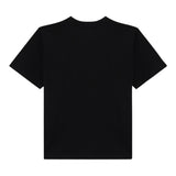 Moschino T-Shirt Tinta Unita con Stampa per Bambina HAM06R NERO MOSCHINO 