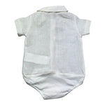 Le Bebe Camicia Body Mezza Manica Tinta Unita per Neonato LBB5321 BIANCO LE BEBE 