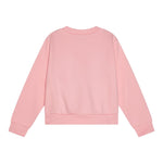 Max Mara Felpa Chiusa Girocollo Tinta Unita con Logo per Bambina MX0037 ROSA MAX MARA 