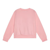 Max Mara Felpa Chiusa Girocollo Tinta Unita con Logo per Bambina MX0037 ROSA MAX MARA 