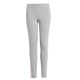 Adidas Leggins Tinta Unita con Logo per Bambina JF3674 GRIGIO Adidas 