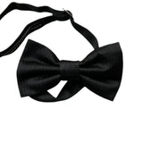 Daniele Alessandrini Black Solid Color Bow Tie For Child