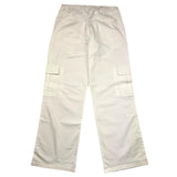 Lu Lu By Miss Grant Solid Color Elastic Waist Palazzo Pants White For Girls