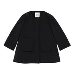 Dou Dou Giacca Tinta Unita con Zip per Bambina DW2A27 NERO DOU DOU 