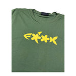 F**K T-Shirt Girocollo Tinta Unita con Logo per Bambino FJ25J01TS71MG VERDE F**K 