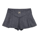 ELISABETTA FRANCHI short tinta unita con microfantasia Blu per Neonata EGBE019 BLU ELISABETTA FRANCHI 