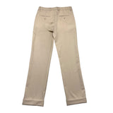 Daniele Alessandrini Plain Trousers With Adjustable Waist Beige For Boys