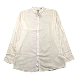 Dan John Long Sleeve Shirt Solid Color Korean Collar White For Boys