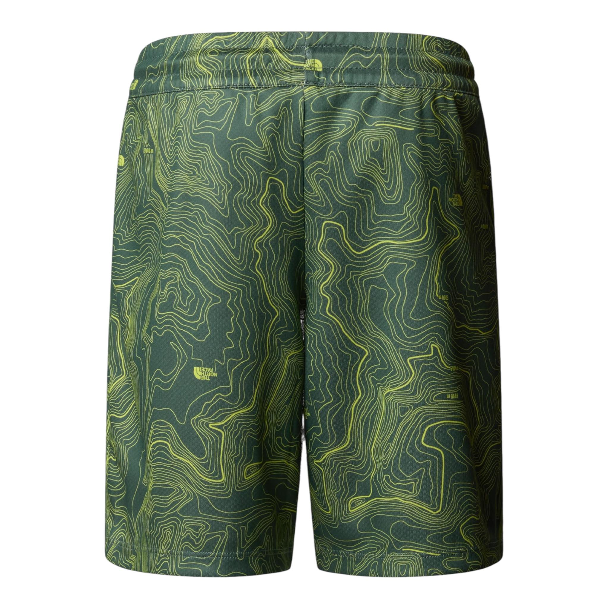 The North Face Bermuda tinta unita con Fantasia E Elastico In Vita Verde per Bambino NF0A86U464TX VERDE THE NORTH FACE 