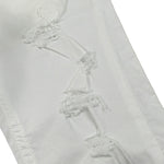 Clochard Jeans tinta unita con Strappi Bianco per Neonato 008N BIANCO CLOCHARD 