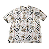 Tooco Plain Half Sleeve Shirt With Contrast Print White For Boys