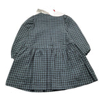 ILFAROBIMBI abito manica lunga fantasia quadri Grigio per Bambina GELSO GRIGIO ILFAROBIMBI 