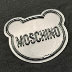 MOSCHINO t-shirt girocollo tinta unita con logo Nero per Bambino H7M03R NERO MOSCHINO 