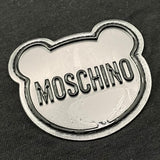 MOSCHINO t-shirt girocollo tinta unita con logo Nero per Bambino H7M03R NERO MOSCHINO 