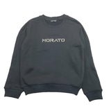 ANTONY MORATO felpa tinta unita girocollo con logo Nero per Bambino MKFL00491X NERO ANTONY MORATO 