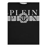 PHILIPP PLEIN felpa chiusa girocollo tinta unita con logo Nero per Bambino BJO0160 NERO PHILIPP PLEIN 