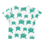 Stella Mccartney T-Shirt Girocollo Tinta Unita con Stampe Rana per Bambino TW8561J BIANCO STELLA McCARTNEY 