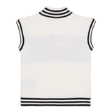 BALMAIN maglia giromanica tinta unita con logo Panna per Bambino BV9A51 PANNA BALMAIN 