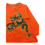 GUESS shirt girocollo tinta unita con stampa in contrasto Arancione per Neonato I3BI07I3Z14 ARANCIONE GUESS 