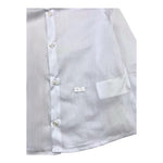 DANIELE ALESSANDRINI camicia manica lunga tinta unita con ricamo iniziale logo Bianco per Neonato 1291C00027 BIANCO DANIELE ALESSANDRINI 