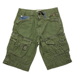 Bern Bermuda Solid Color With Elastic Waist Green For Boys
