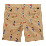 Guess Bermuda Tinta Unita con Stampe Orso per Neonato N5RD01WFYS1 BEIGE GUESS 