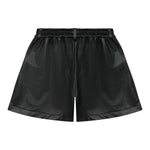MONNALISA short tinta unita in ecopelle Nero per Bambina 17B403 NERO MONNALISA 