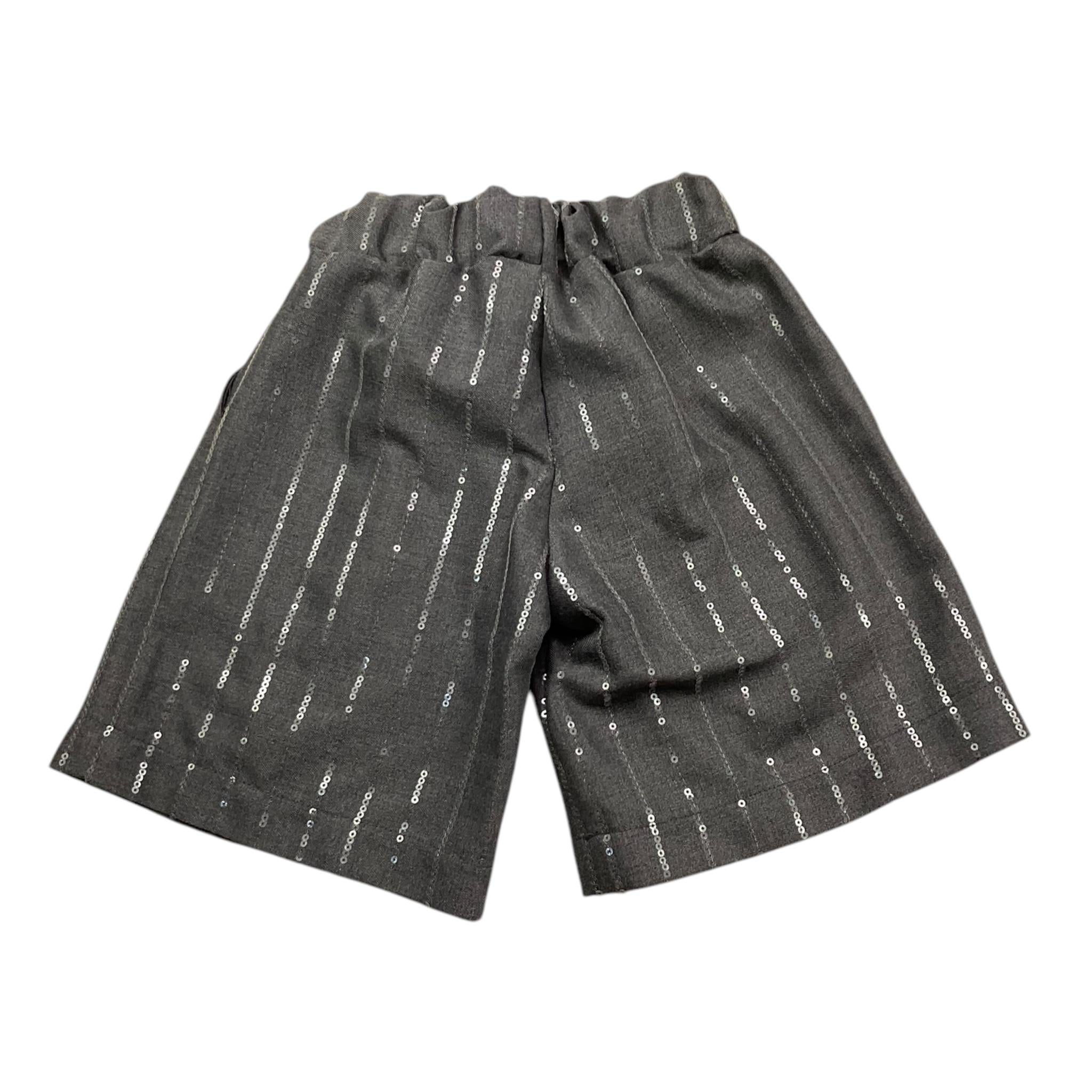 LE BEBE' short tinta unita con paillettes Grigio per Neonata LBG6141 GRIGIO LE BEBE' 