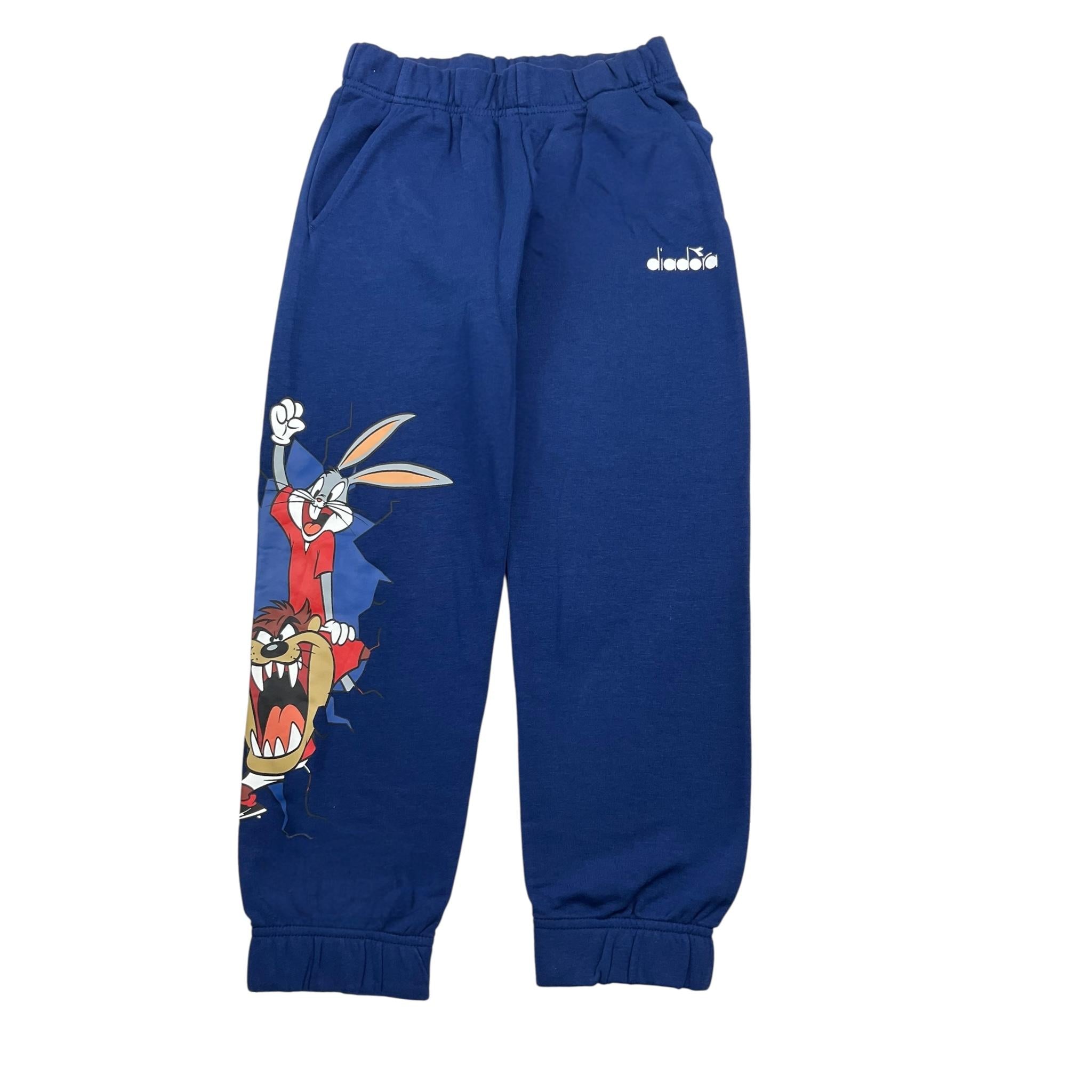 DIADORA pantalone tinta unita con stampa looney tunes Blu per Bambino 50218095001 BLU DIADORA 