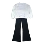John Richmond Completo 2 Pezzi Felpa-Pantalone A Zampa per Bambina RGP26014CF BIANCO/NERO JOHN RICHMOND 