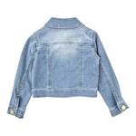 U+È Giubbino In Denim Tinta Unita per Neonata UE1716 BLU U+è 