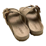 Colors Of California Solid Color Sandals With Buckles Beige For Kids