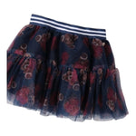 SARABANDA gonna tinta unita con fantasia orsi Blu per Bambina 0A338 BLU SARABANDA 