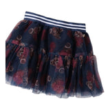 SARABANDA gonna tinta unita con fantasia orsi Blu per Bambina 0A338 BLU SARABANDA 