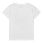 MOSCHINO t-shirt girocollo tinta unita con stampa Bianco per Bambina HQM04L BIANCO MOSCHINO 