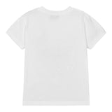 MOSCHINO t-shirt girocollo tinta unita con stampa Bianco per Bambina HQM04L BIANCO MOSCHINO 