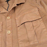 Please Camicia Tinta Unita con Bottoni per Bambino JB17132B72 CAMMELLO PLEASE 