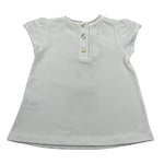 Per Te T-Shirt Girocollo Tinta Unita per Neonata 34311 BIANCO PER TE 