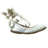 Eli Ballerinas Solid Color With Gold Laces For Girls