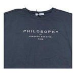 Philosophy T-Shirt Girocollo Tinta Unita con Stampa per Bambina I1E605 NERO PHILOSOPHY 
